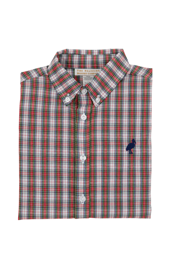 Deans List Shirt Merritt Park Plaid Nantucket Navy