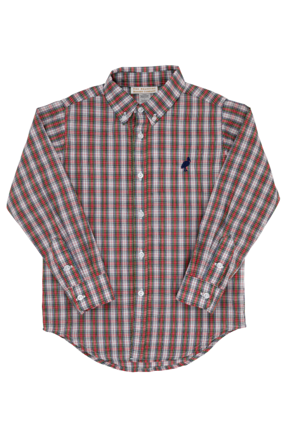 Deans List Shirt Merritt Park Plaid Nantucket Navy