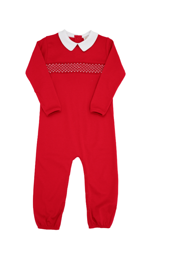 Rigsby Romper Richmond Red Worth Avenue White