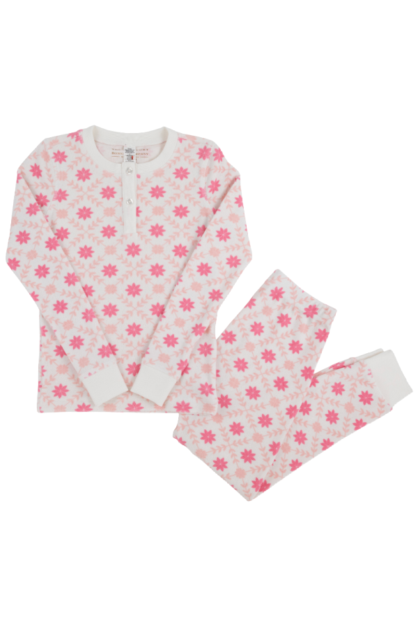 Sara Janes Sweet Dream Set Fleece Lost Lake Lattice Palmetto Pearl