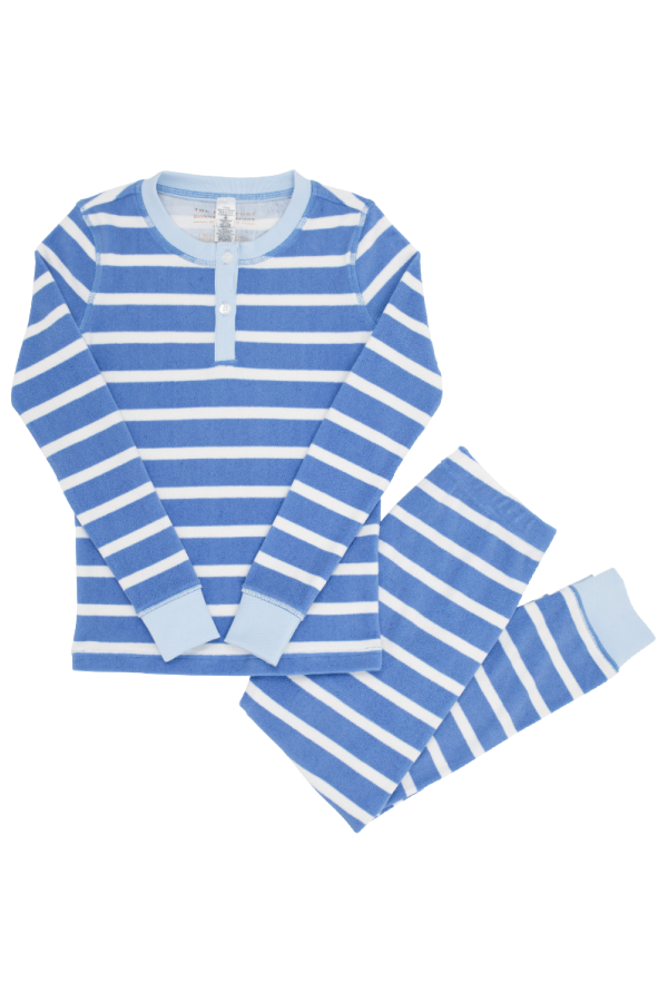 Sutton's Sweet Dream Set Fleece Barbados Blue Stripe Beale Street Blue