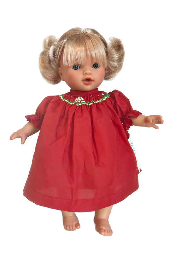 Carly 10" Baby Doll Red Dress