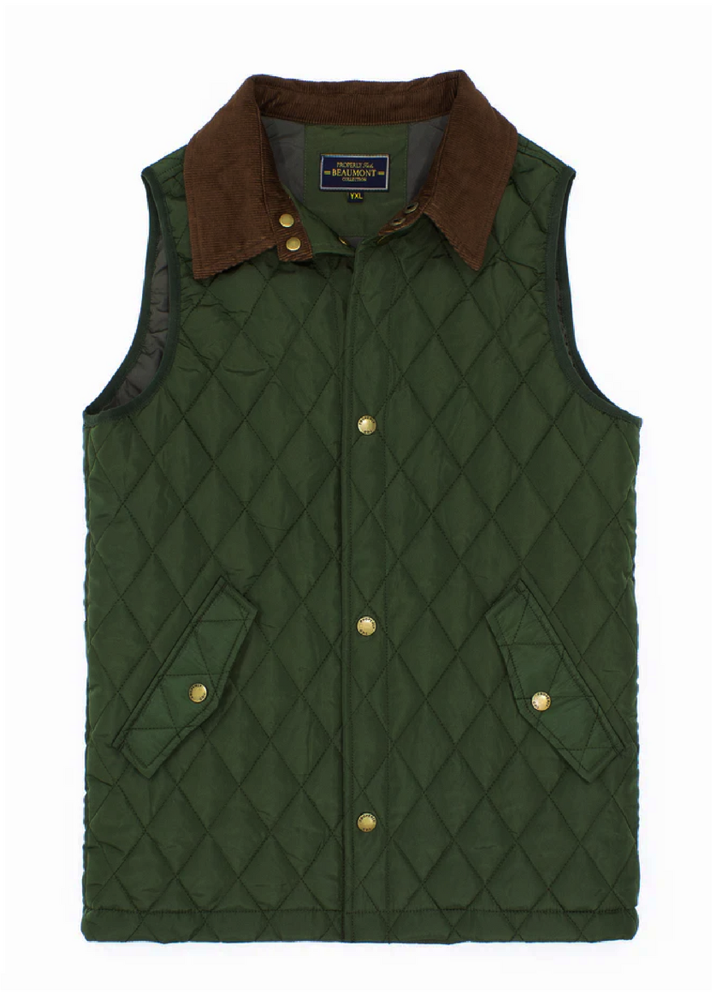 Boys Beaumont Vest Olive