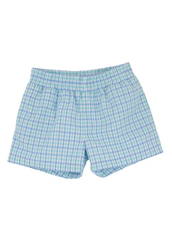 Sheffield Shorts Sunrise Blvd Blue & Turks Teal Chandler Check