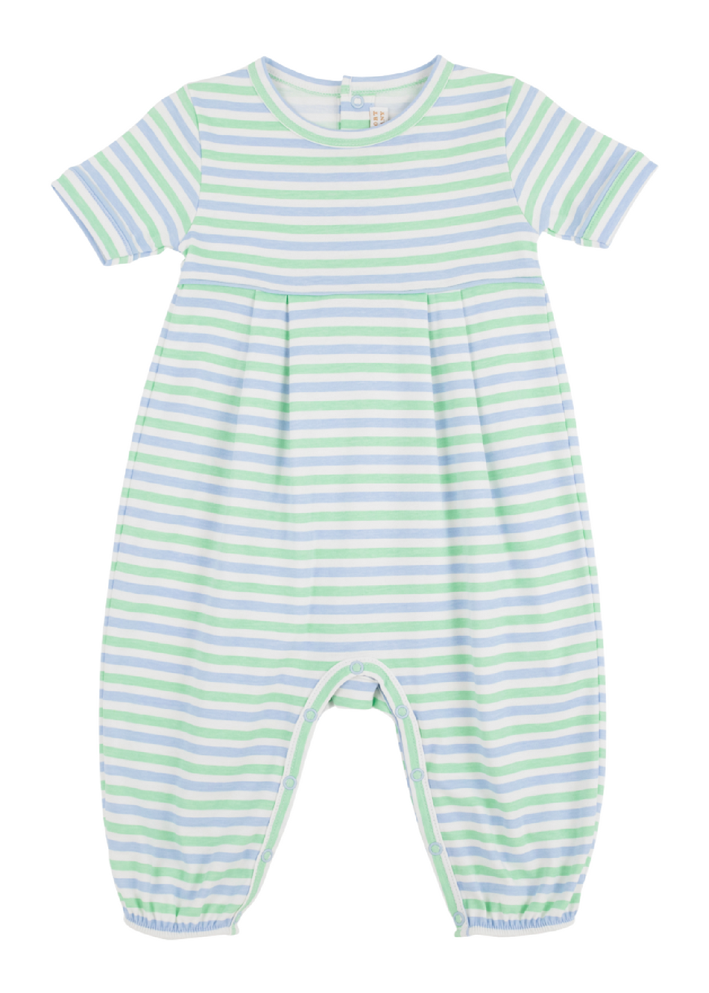 Short Sleeve Bradford Romper Kennedy Cruise Stripe Beale Street Blue