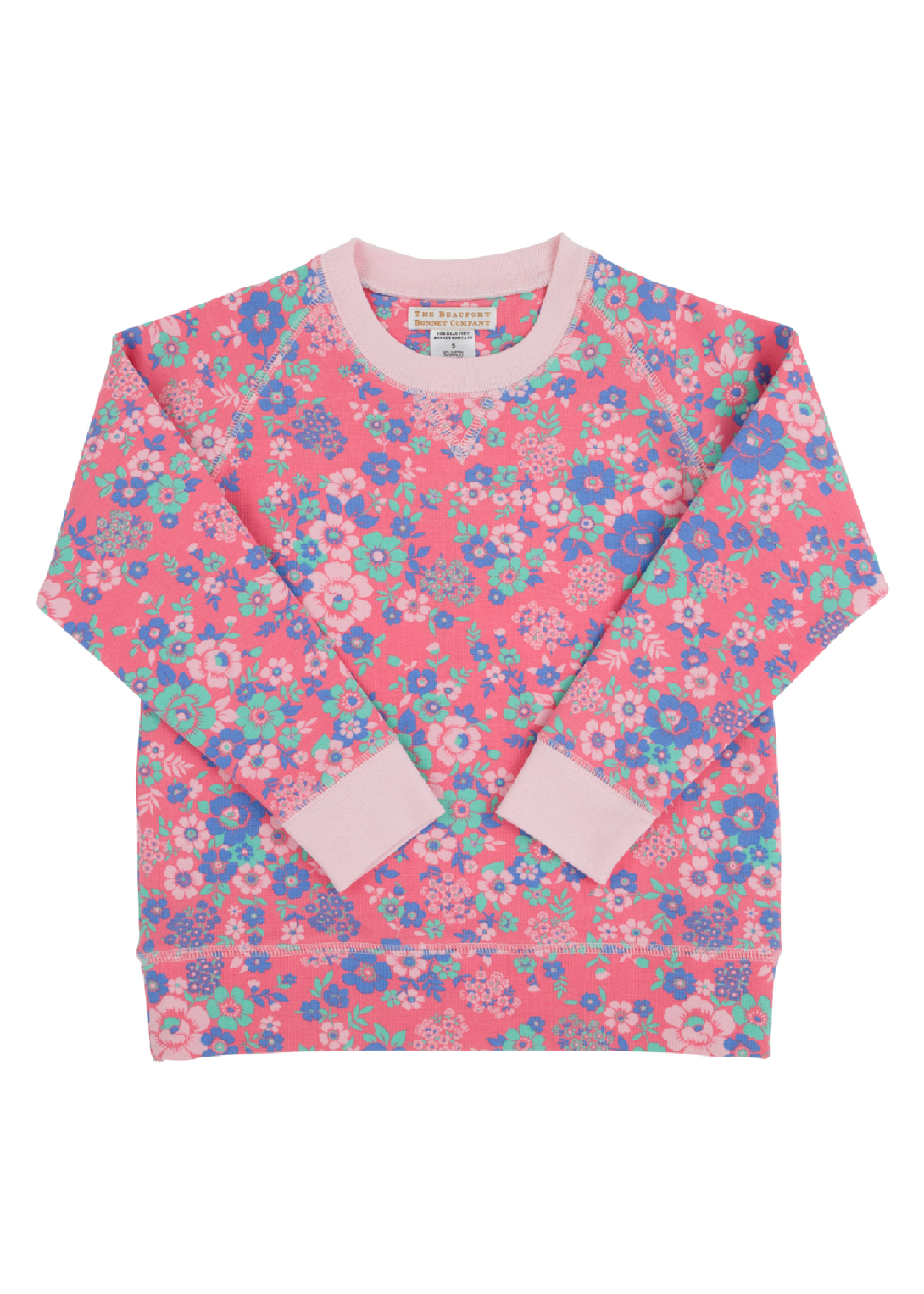 Cassidy Comfy Crewneck Mt. Paran Mini Floral Palm Beach Pink