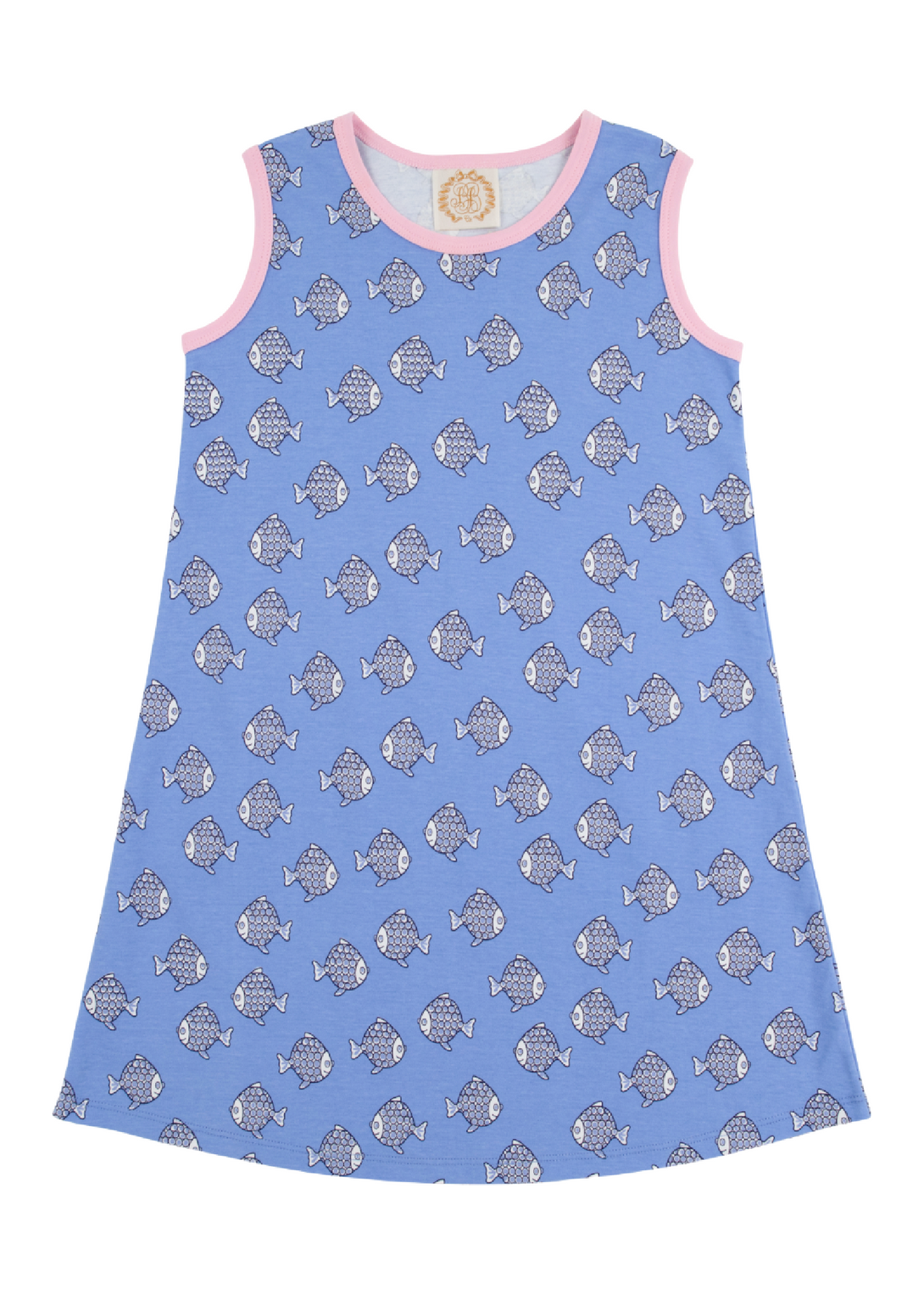 Polly Play Dress Sleeveless Little Fishes Pier Party Pink