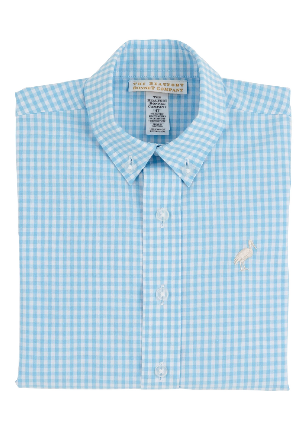 Dean's List Dress Shirt Brookline Blue Mini Gingham