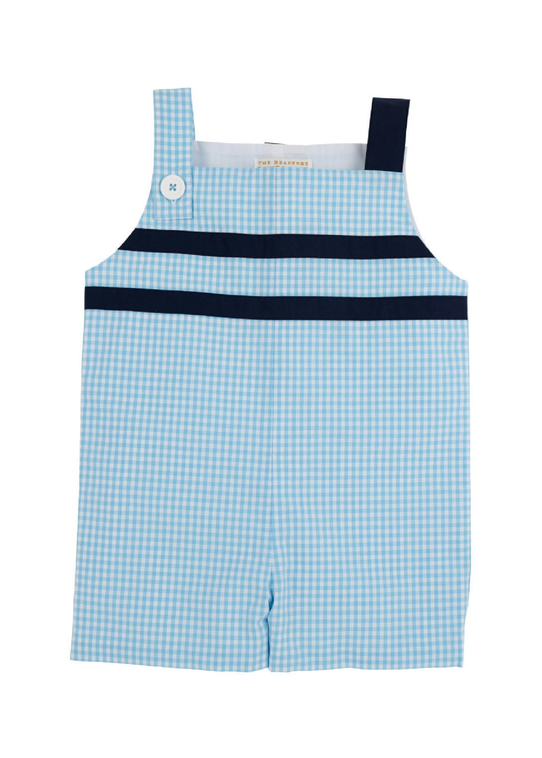 Teddy's Jon Jon Brookline Blue Mini Gingham Nantucket Navy