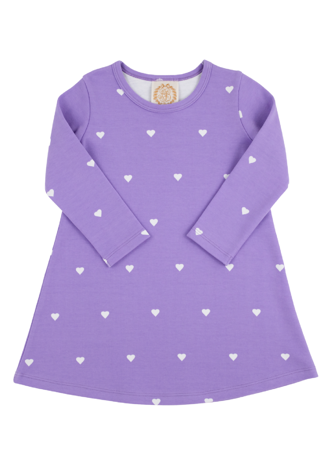 Polly Play Dress Long Sleeve Heart Eyes Palisades Purple