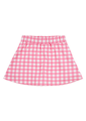 Searcy Skort Knit Hamptons Hot Pink Gingham