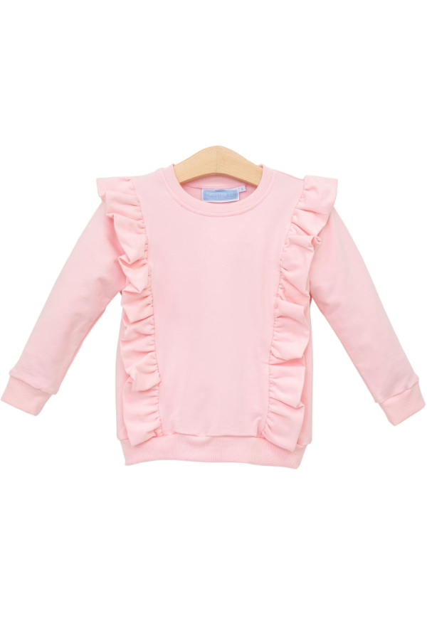 Laura Ruffle Pullover Light Pink