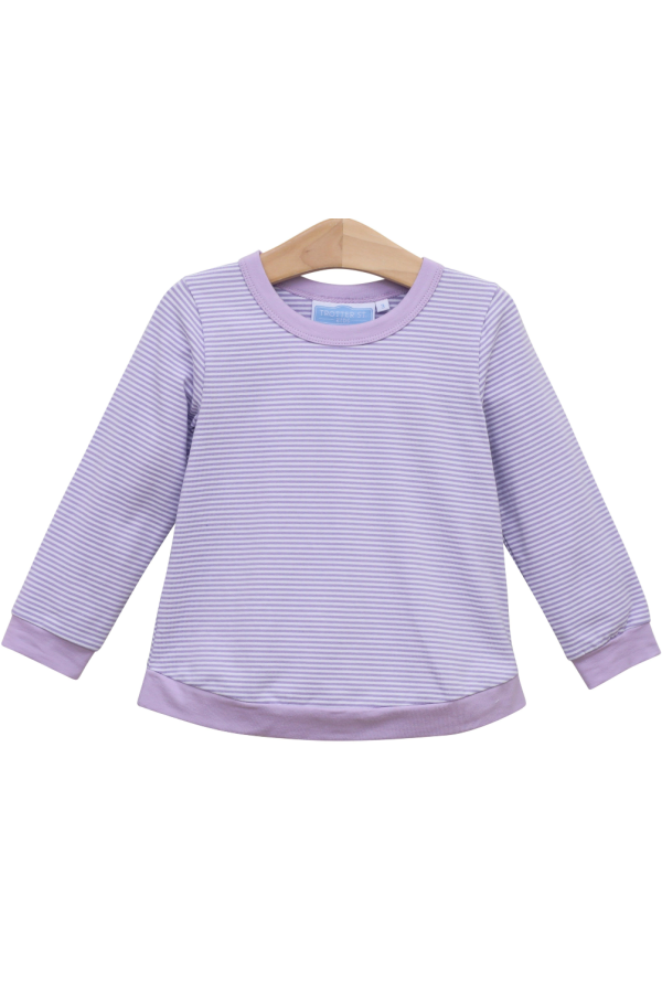 Reagan Top Lavender Stripe