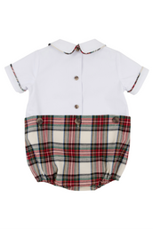 Bryan Button In Bubble Charlie Place Plaid/Worth Ave White