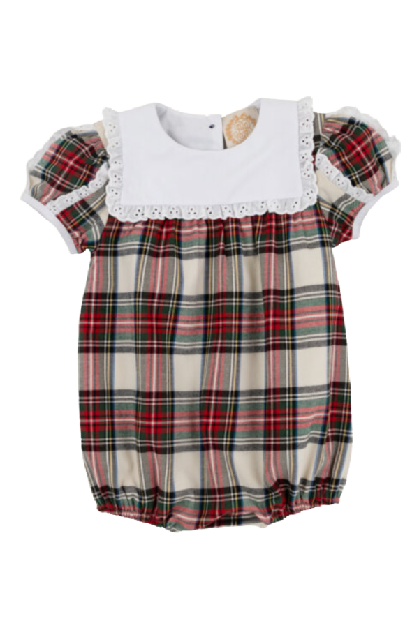 Bea Louise Bubble Charlie Place Plaid/Worth Ave White