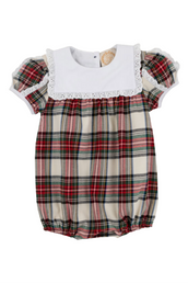 Bea Louise Bubble Charlie Place Plaid/Worth Ave White
