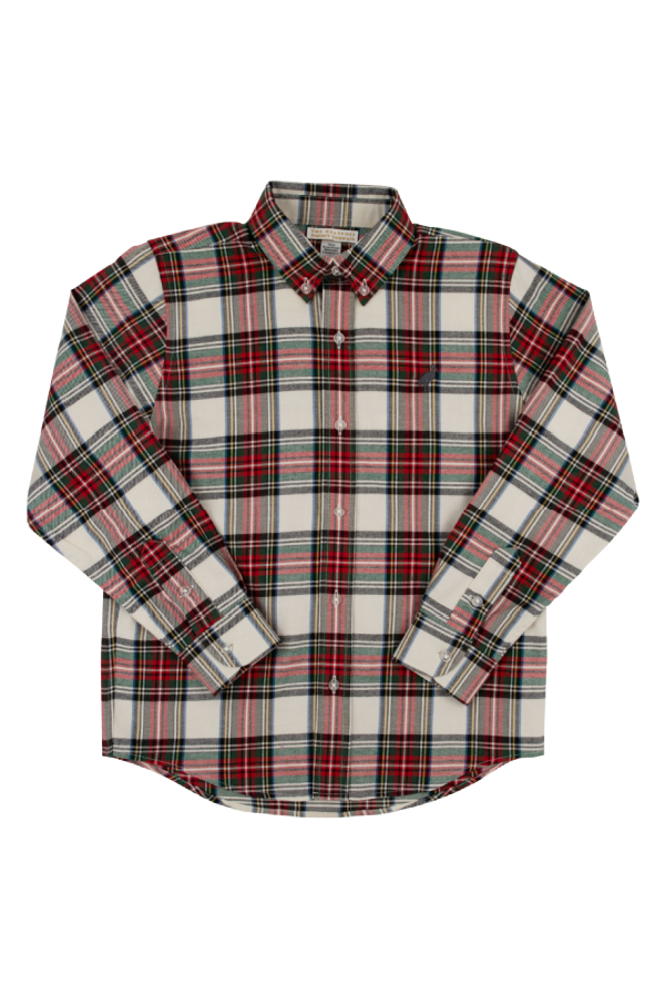 Dean's List Dress Shirt Charlie Place Plaid/Grandison Rd Gray