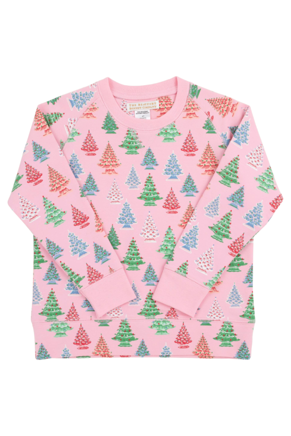 Cassidy Comfy Crewneck Need a Little Nostalgia/Pier Party Pink