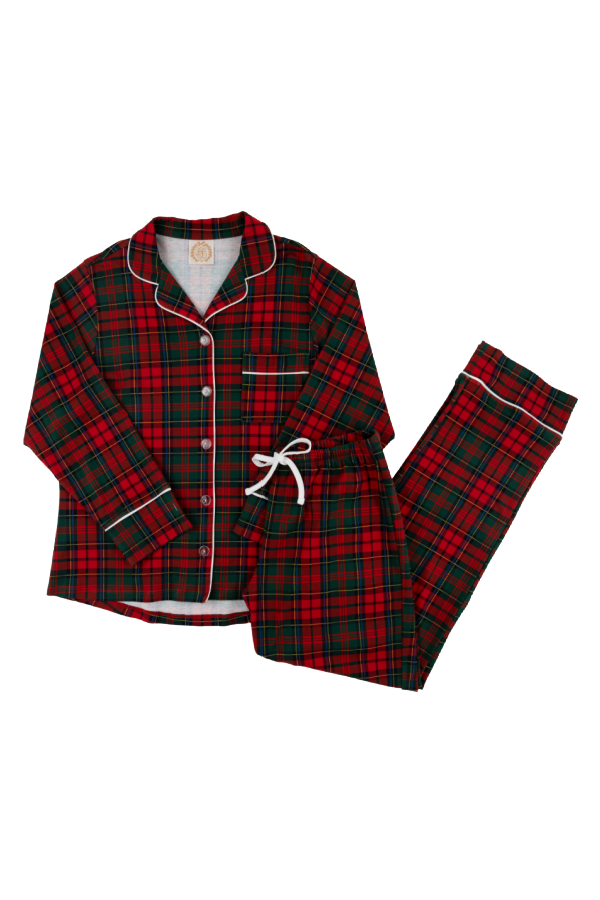 Let Me Lounge Set Paces Mill Plaid/Worth Ave White