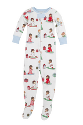 Knox's Night Night Footed Holiday Patience and Prayers/Buckhead Blue