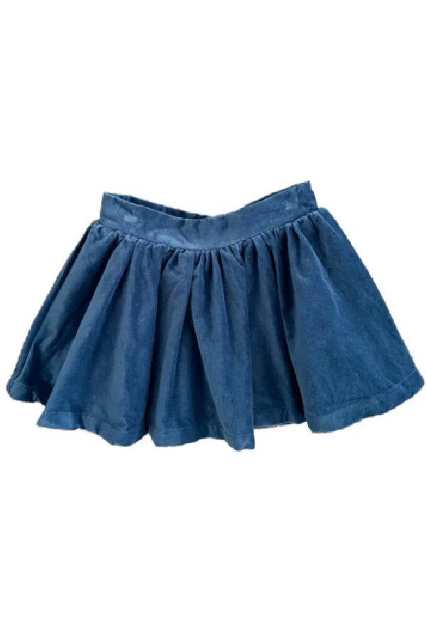 Sofie Slate Velvet Skirt