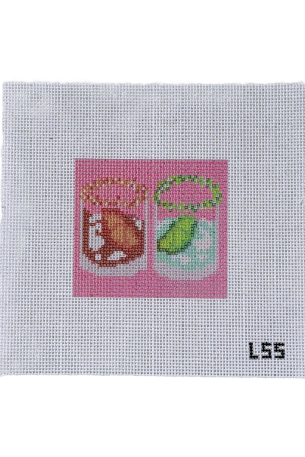 Margarita's and Manhattans Needlepoint Canvas