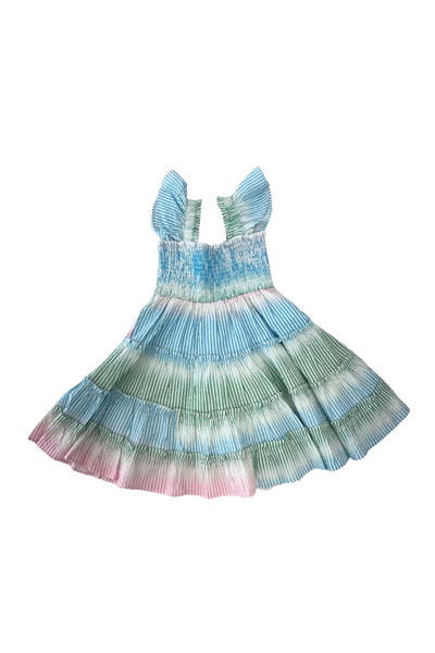 Twirl Dress - Ombre Seersucker Stripe