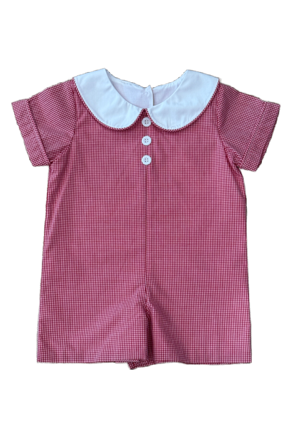 Sims Shortall in Red Mini Gingham