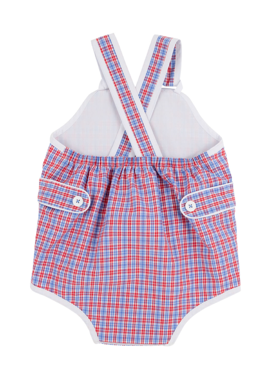 Skipper Sunsuit Woven Lawn Party Plaid