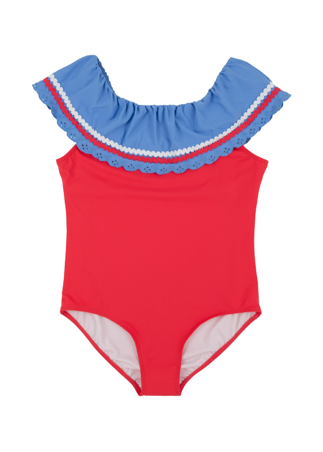 Sandy Lane Swimsuit Richmond Red Barbados Blue