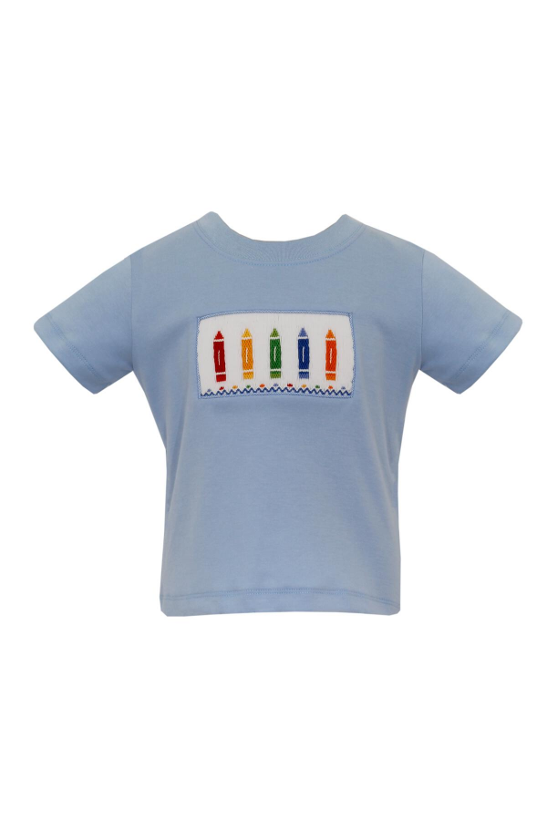 Crayons Light Blue Knit T-Shirt