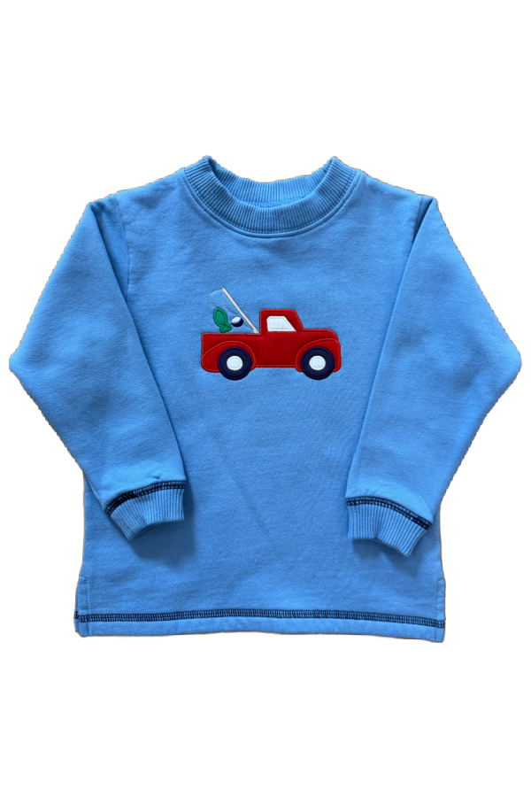 Truck with Fishing Pole Sweatshirt