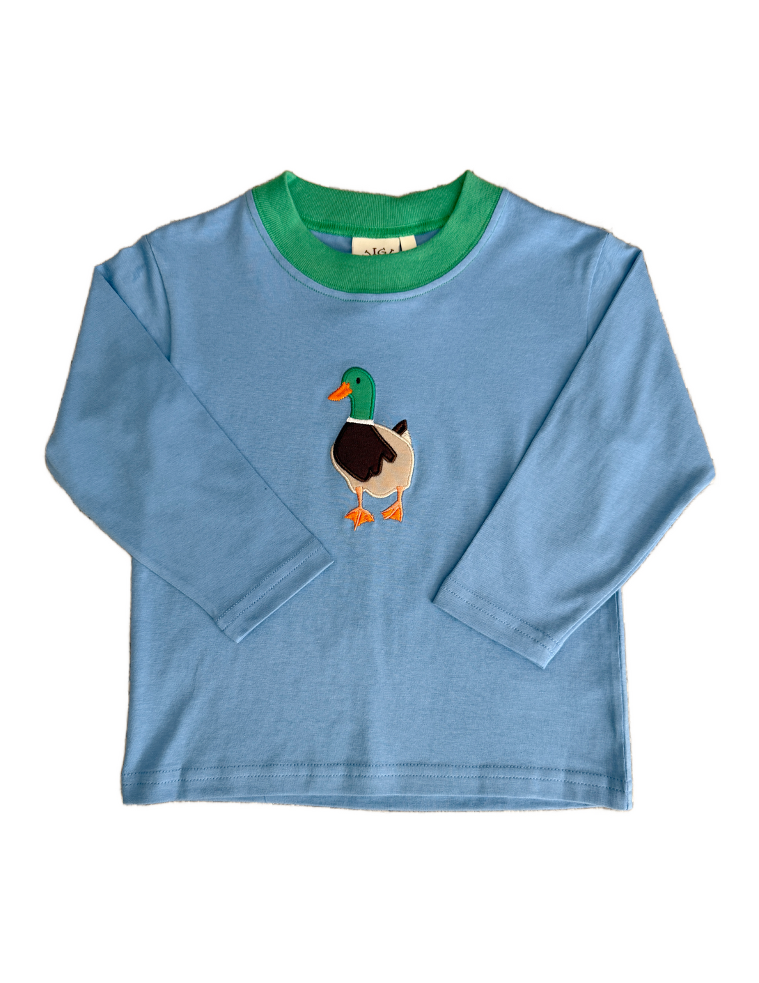Chambray T-Shirt with Mallard Applique