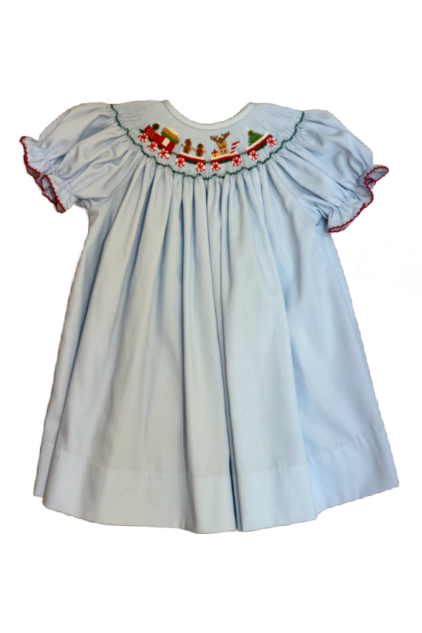 Train Smocked Bishop Dress