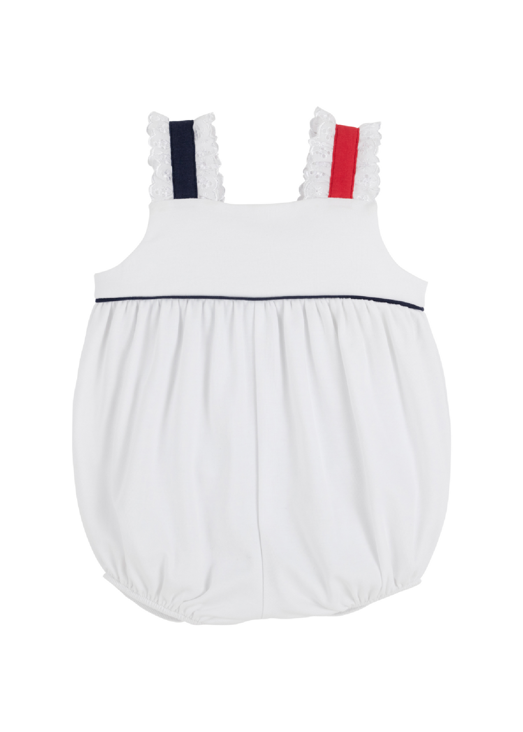 Babs Bubble Pima Worth Avenue White, Nantucket Navy, Richmond Red