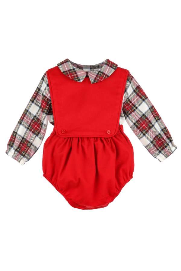 Steward Plaid Boy Overall