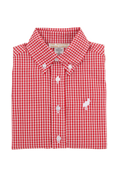 Deans List Shirt Richmond Red Mini Gingham