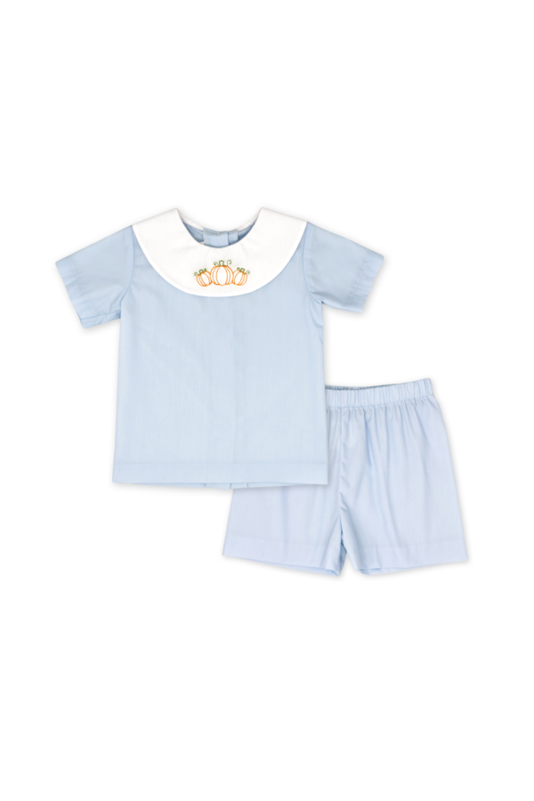 Owen Short Set in Classic Blue Broadcloth