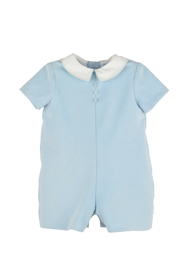 Majestic Corduroy Boy Romper Blue