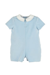 Majestic Corduroy Boy Romper Blue