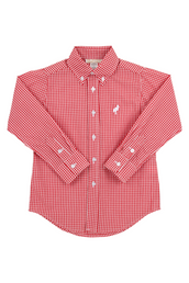 Deans List Shirt Richmond Red Mini Gingham