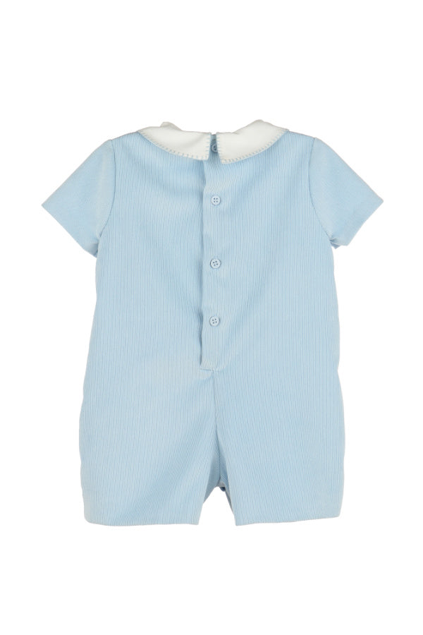 Majestic Corduroy Boy Romper Blue