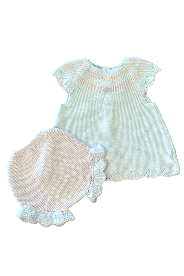 Dress Diaper Set with Ruffle - Pink Stripe