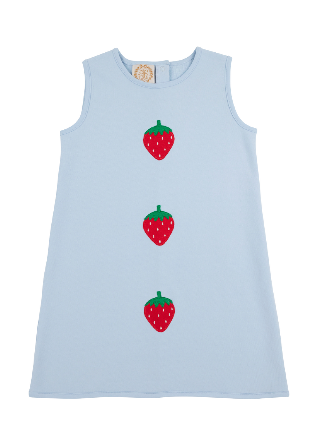 Annie Apron Dress Knit Buckhead Blue Strawberries