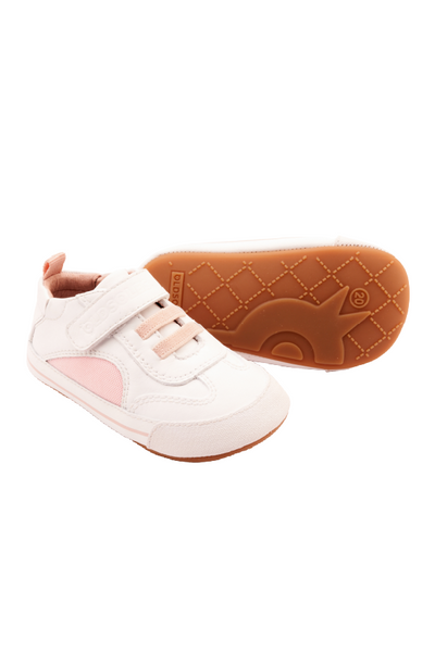 Meshy Sneaker in Snow and Powder Pink