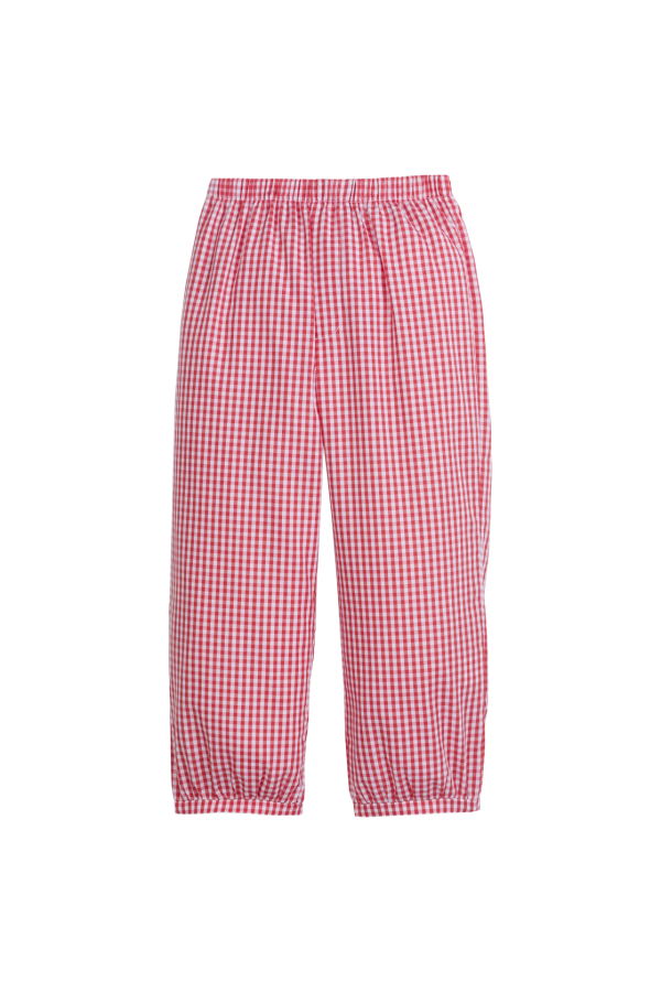 Banded Pull On Pant - Red Gingham