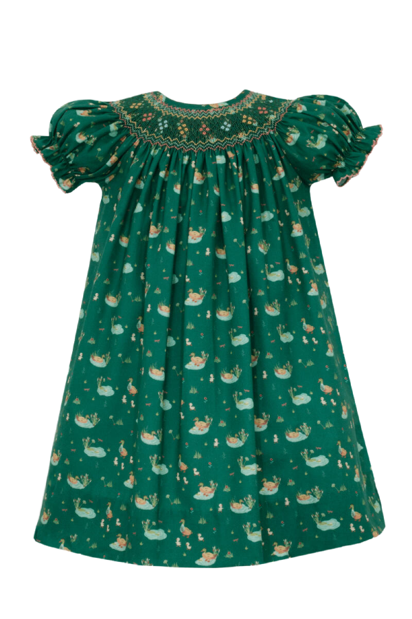 Baby Mallard Print Bishop Dress PRE-ORDER