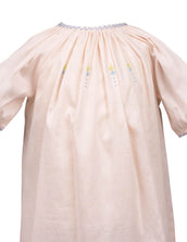 Waverly Gown Pink with Flowers & Bonnet