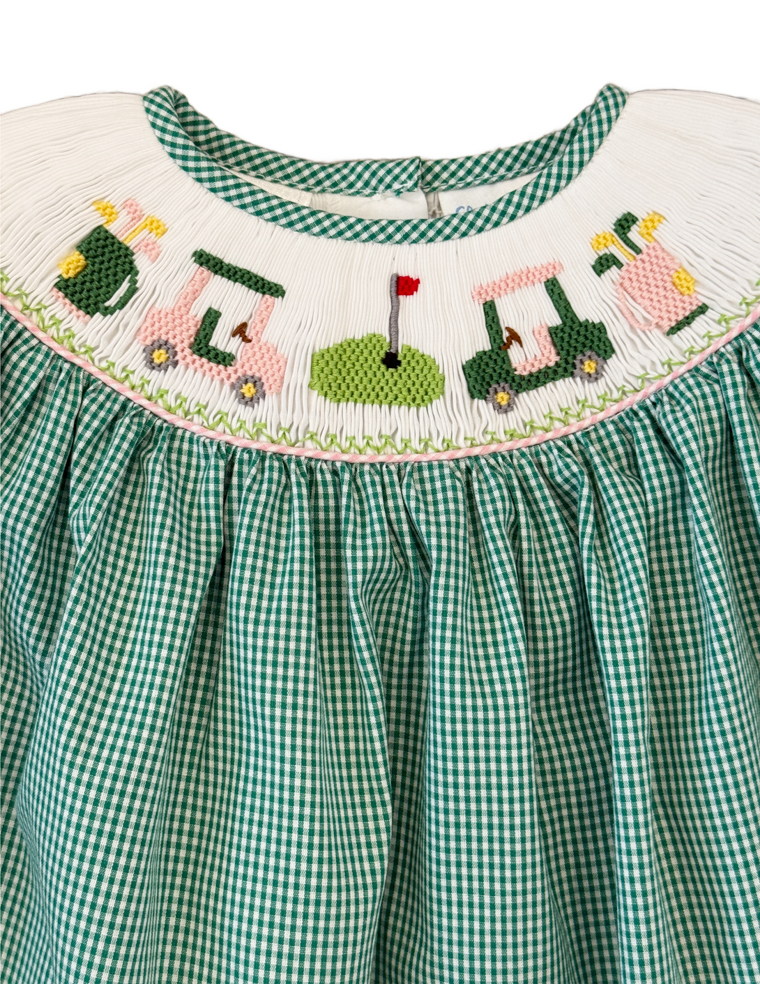 Emmie Golf Smocked Bishop Bubble