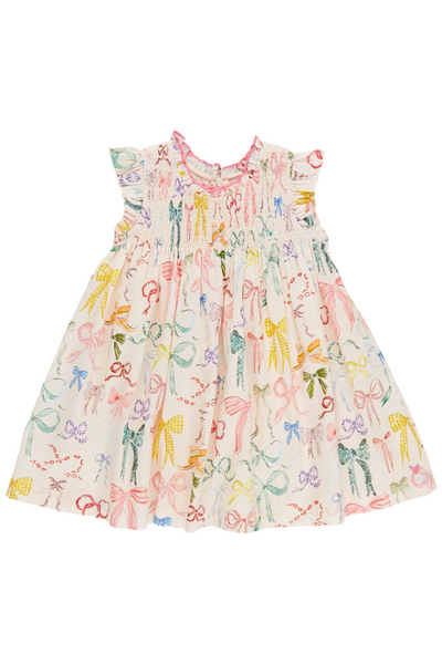 Stevie Dress in Watercolor Bows